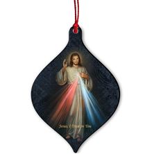 DIVINE MERCY WOOD ORNAMENT